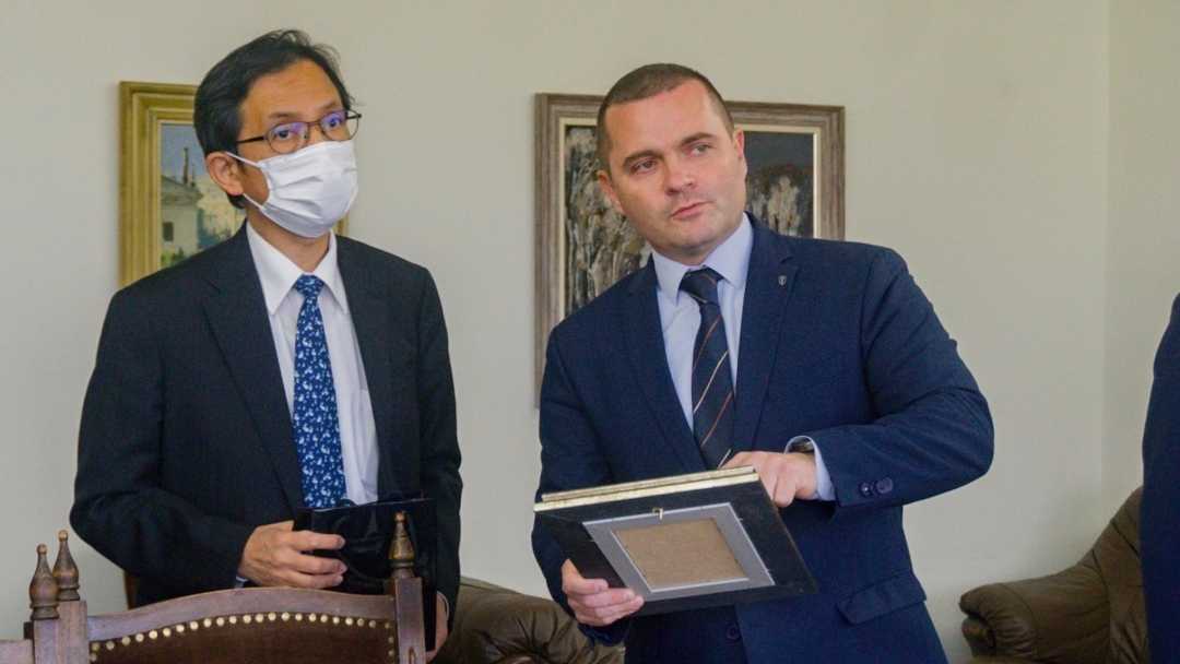 Mayor Pencho Milkov presented the business potential of Ruse to the ambassador of Japan, Narahira Hiroshi