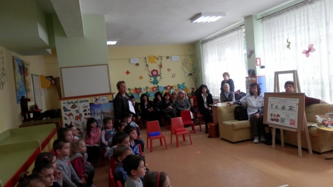 Противопожарно учение в русенска детска градина