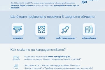 Втори конкурс "Знание и растеж" на Фондация "Русе - град на свободния дух"