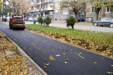 Вече е асфалтирана велоалеята по бул. „Цар Фердинанд“
