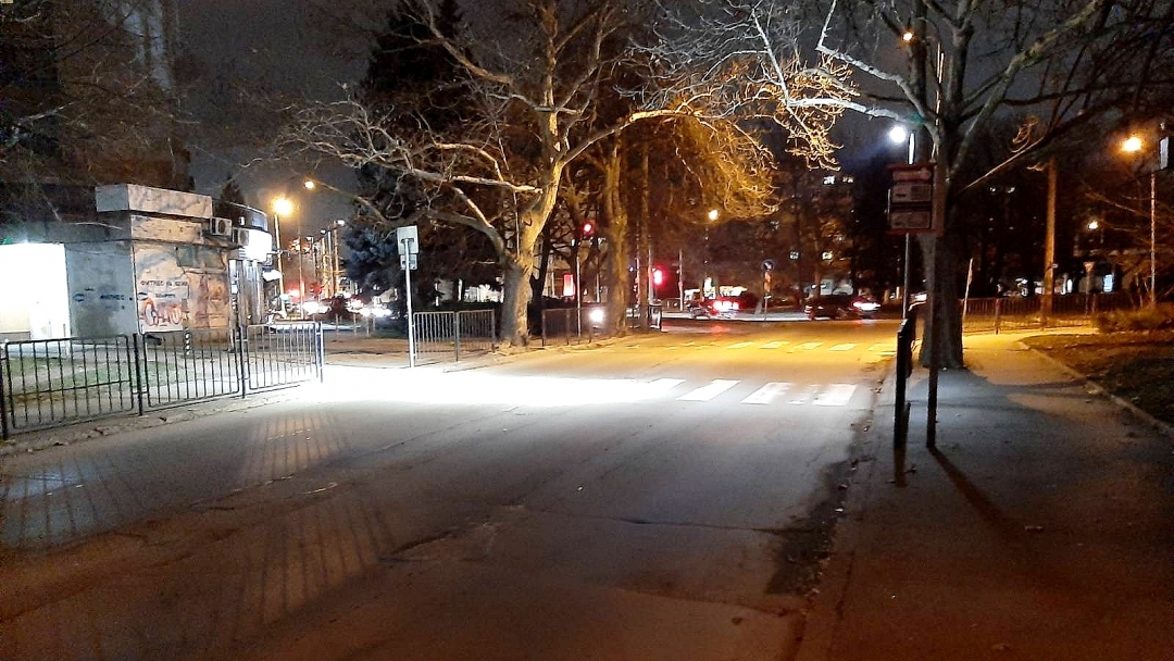 Осветяват пешеходни пътеки с LED прожектори в Русе