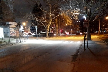 Осветяват пешеходни пътеки с LED прожектори в Русе
