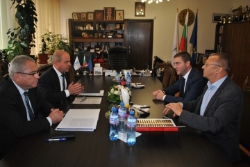 Министърът на финансите Владислав Горанов проведе работна среща с кмета Пламен Стоилов и неговия екип