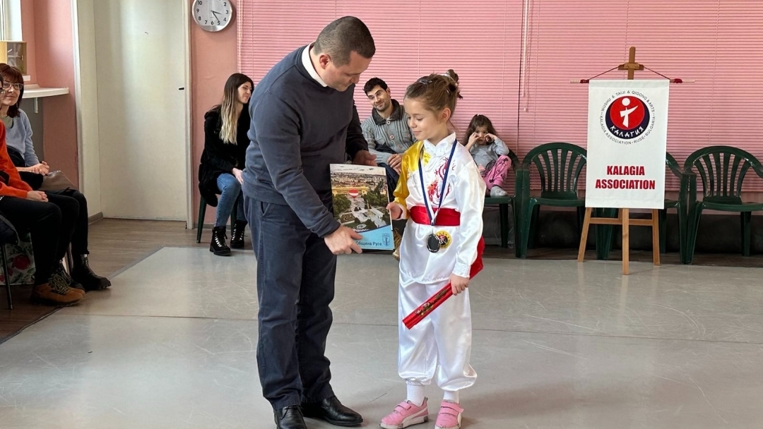 Mayor Pencho Milkov awarded the athletes and coaches of SC "Kalagia"