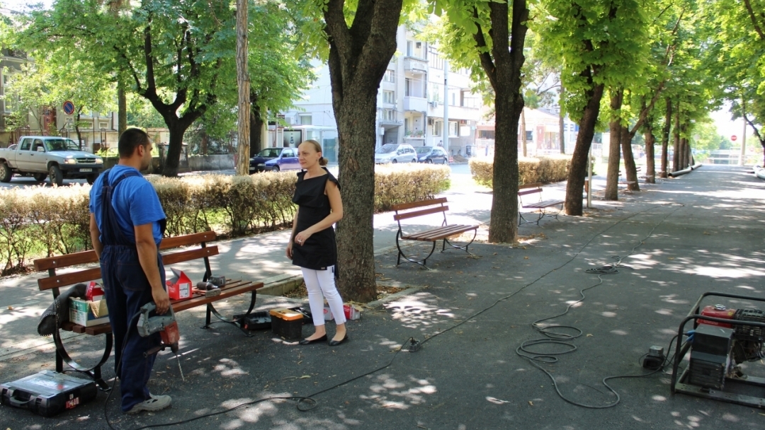 Изцяло обновена е пешеходната зона на бул. „Цар Фердинанд“ в Русе