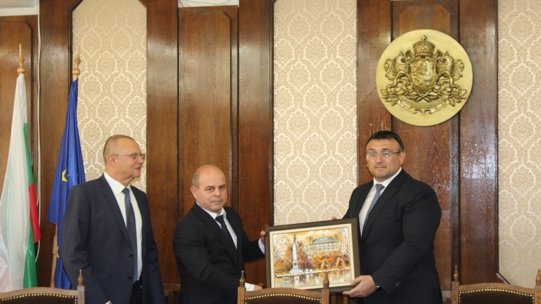 Министърът на вътрешните работи Младен Маринов на посещение в Русе