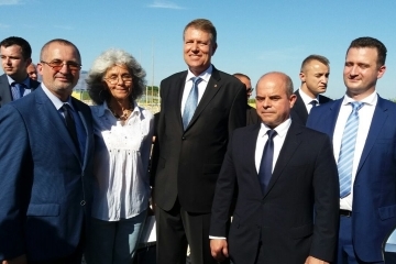 Президентът на Румъния Клаус Йоханис на посещение в Мартен