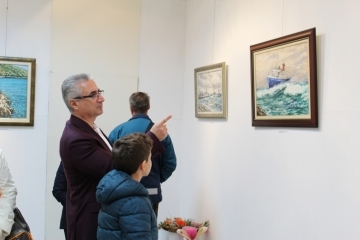 Зам.-кметът инж. Наков присъства на откриването изложбата "Живопис" на Славейко Петров