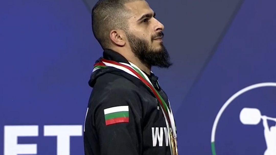 Angel Rusev won a gold medal at the European Weightlifting Championship