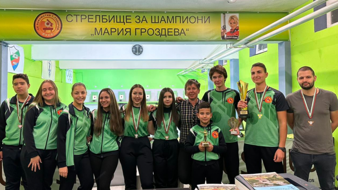 The shooters of "Lokomotiv" with eight medals from the State Tournament "Cup Ruse"