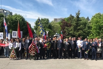 Кметът Пламен Стоилов присъства на церемонията за Деня на победата