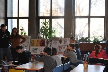 Коледна работилница за комикси в Регионалната библиотека