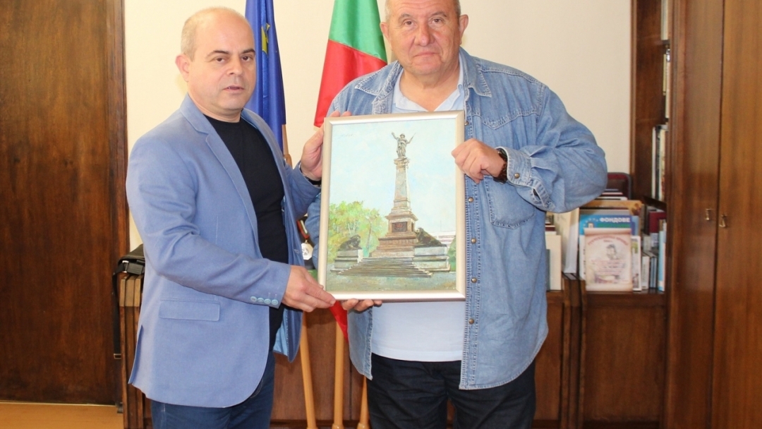 Кметът Пламен Стоилов се срещна с Димитър Туджаров - Шкумбата