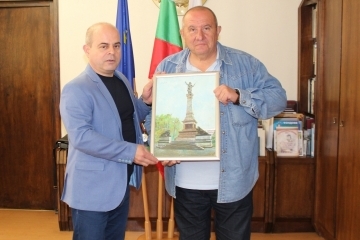 Кметът Пламен Стоилов се срещна с Димитър Туджаров - Шкумбата