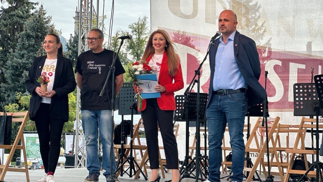 Zlatomira Stefanova kicked off the long-awaited festival "Urban Wine Fest Ruse"