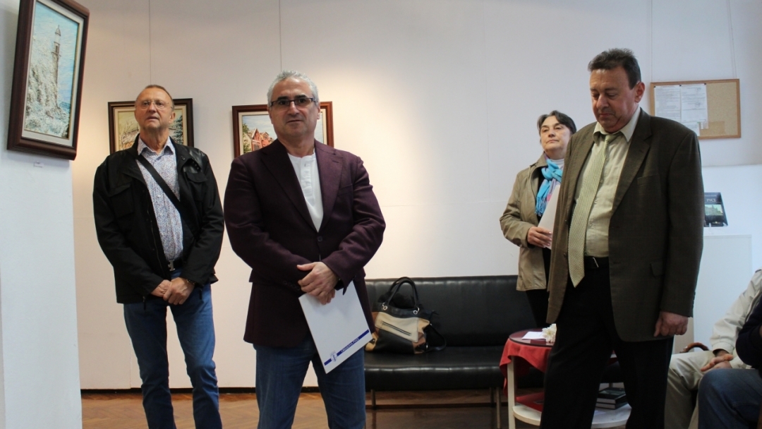 Зам.-кметът инж. Наков присъства на откриването изложбата "Живопис" на Славейко Петров
