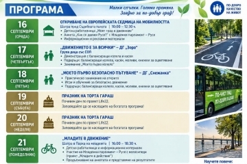Ruse marks European Mobility Week with initiatives for safer and sustainable mobility.