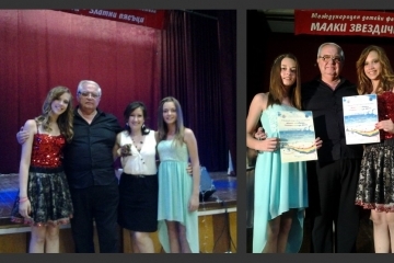 Изпълнителите от Вокално студио „Икономов“ с призови места на Международния фестивал „Малки звездички“ във Варна