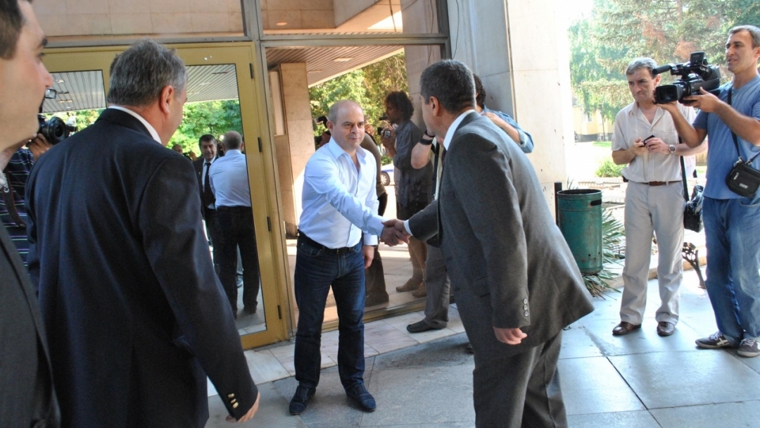 Кметът Пламен Стоилов приветства новия областен управител на Област Русе 