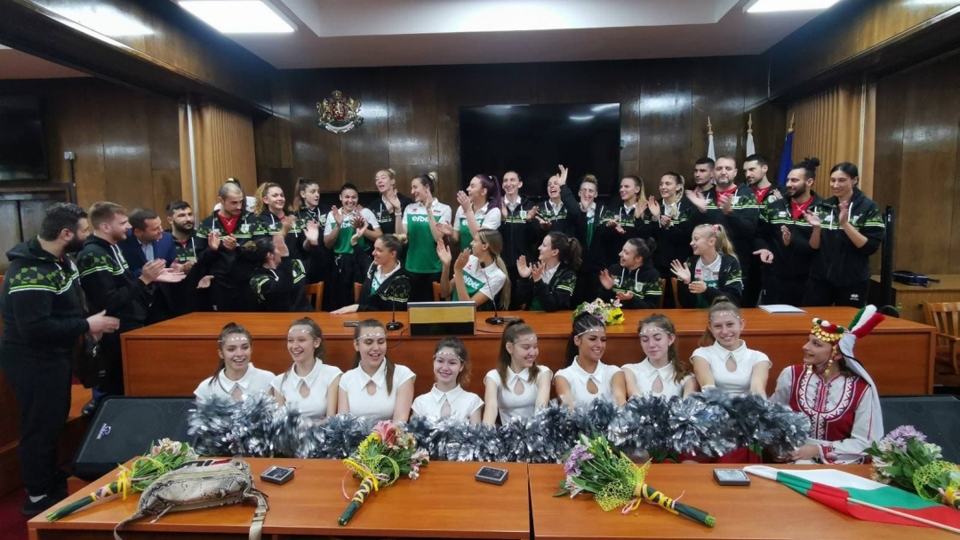 Община Русе приветства женския национален тим по волейбол