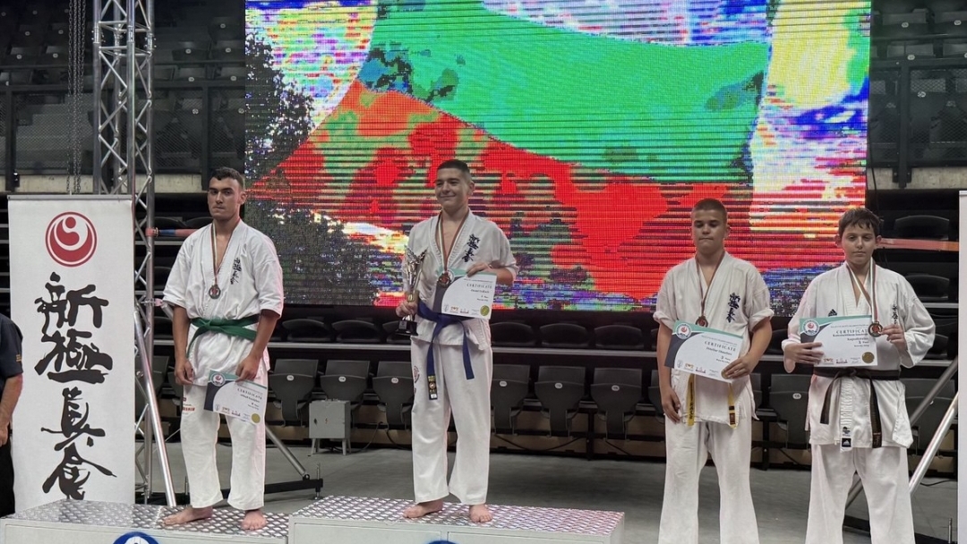 Triumph of Ruse residents with 4 titles and 11 medals at the Balkan Shinkyokushin Karate Championships