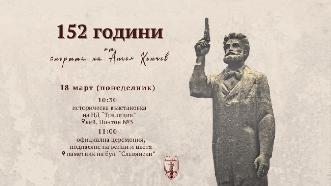 Историческа възстановка и официална церемония в Русе в памет на Ангел Кънчев