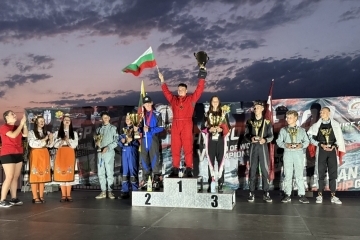 Petar Stoyanov won the first European Cup for Bulgaria in the GT-15 water motor class in Ruse