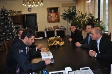  Кметът Пламен Стоилов се срещна с националния селекционер по волейбол Пламен Константинов