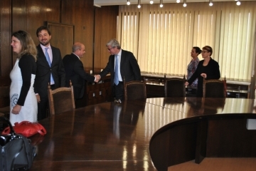 Пламен Стоилов се срещна със съдии, които са на обмен в Русе