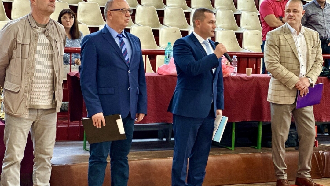 Pencho Milkov opened the Republican tournament in police personal defense and karate for Ministry of Interior employees in Ruse