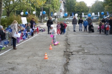 Надпревара на колела се проведе в детска градина «Звездица»