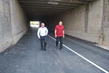 Кметът Пламен Стоилов инспектира нов път до Индустриалния парк