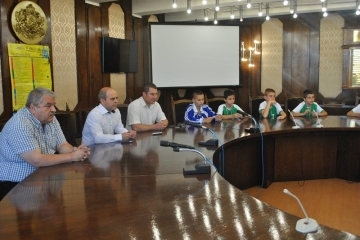 Кметът Пламен Стоилов се срещна днес с победителите от Държавните финали по хандбал