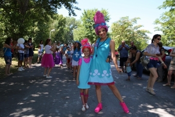 Принцеса Попи забавлява децата на Международния фестивал на пясъчните скулптури в Русе 2017