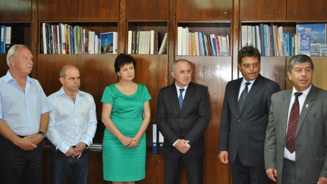 Кметът Пламен Стоилов приветства новия областен управител на Област Русе 