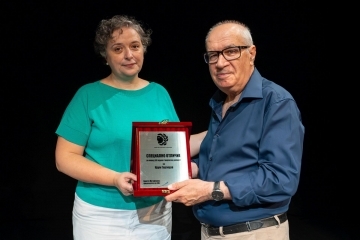 Драматургът Крум Гергицов със специално отличие от Съюза на артистите в България