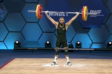 Angel Rusev won a gold medal at the European Weightlifting Championship