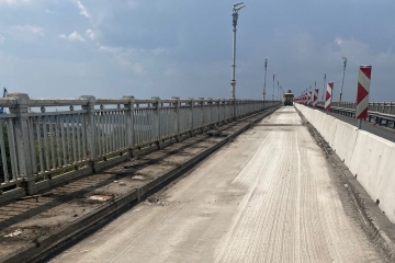 Road Infrastructure Agency: The asphalt and fences in the first section of the repair of the Danube Bridge near Ruse have been removed