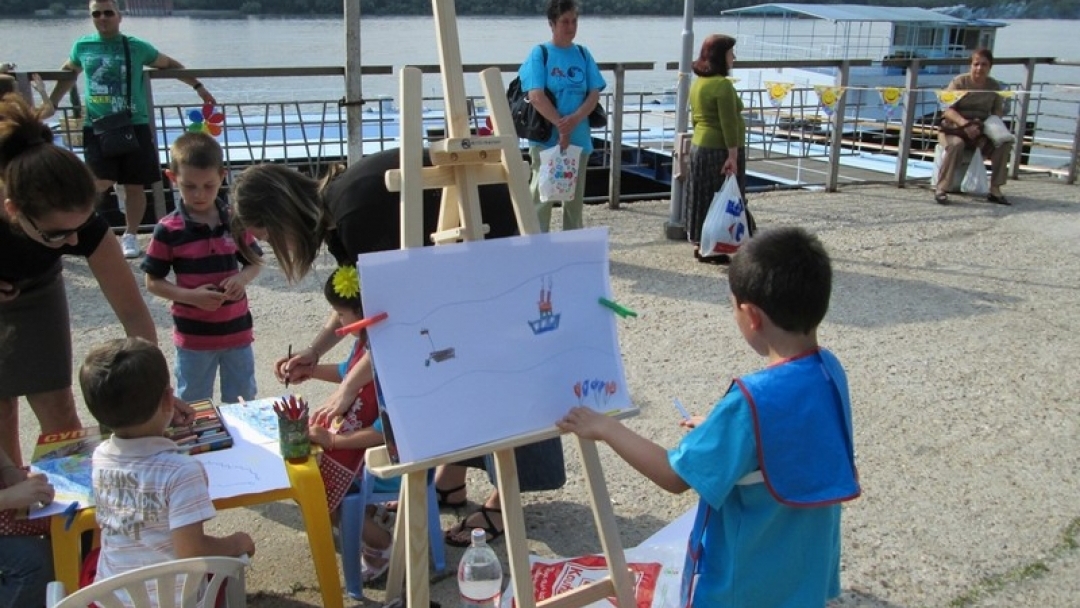Деца рисуваха река Дунав