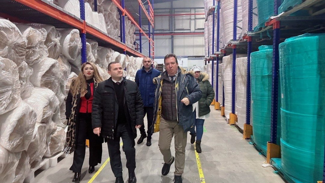 Mayor Pencho Milkov visited the production base of "Septona Bulgaria"