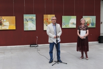 Заместник-кметът инж. Димитър Наков откри изложба, посветена на Пламен Монев