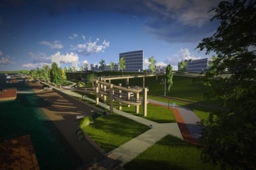 Нова пешеходна зона, панорамна велоалея, яхтено пристанище, сцени на открито и детски площадки на Кея