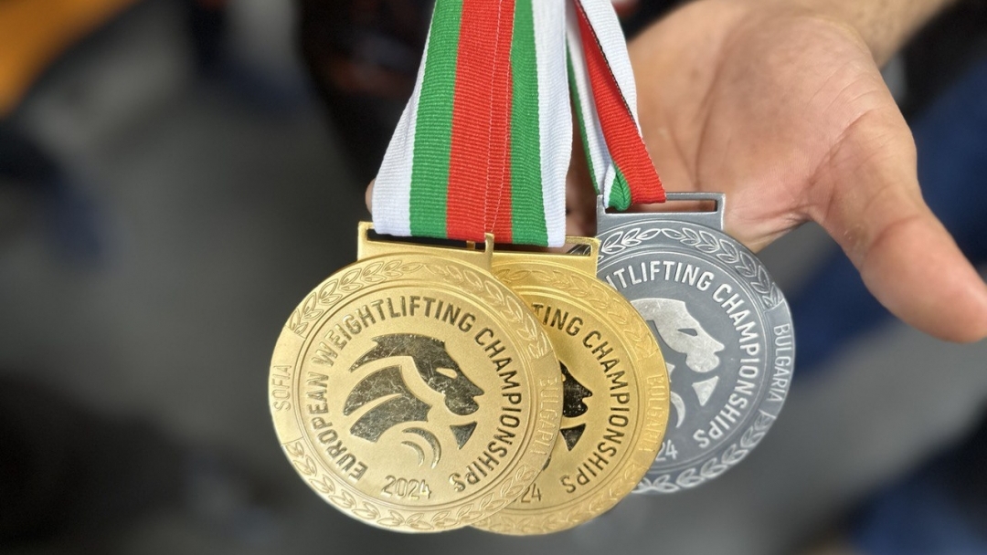 Ruse welcomed the medalists from the European Weightlifting Championship