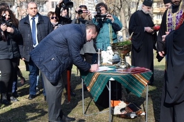 Първа копка за изграждане на паметник на Васил Левски в Русе беше направена днес