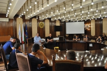 Кметът Пламен Стоилов посрещна вицешампионите на ФК „Дунав“ Русе от турнира „Данониада“ 2014