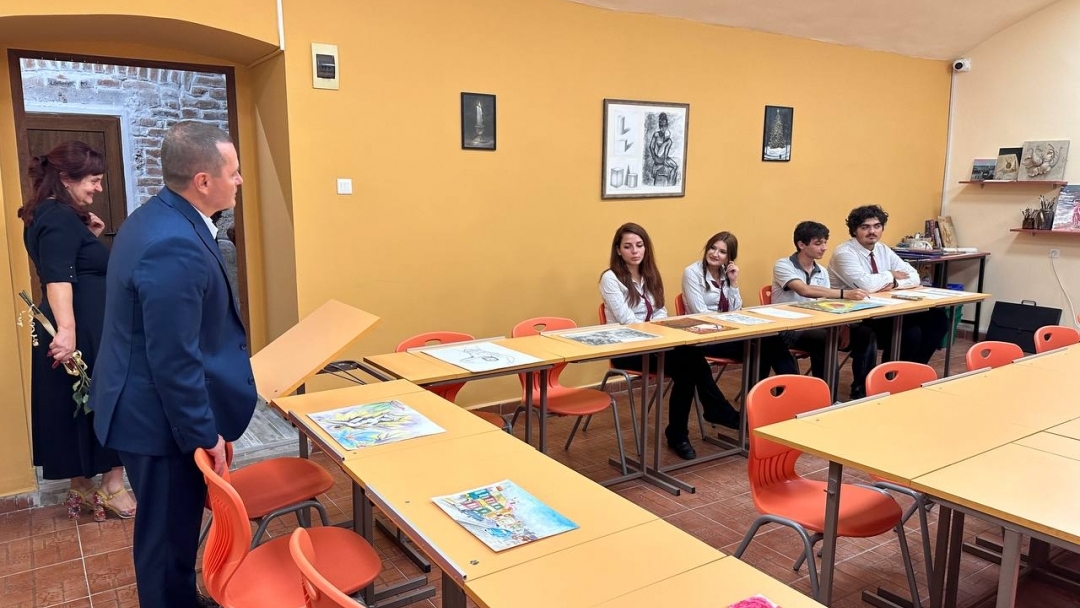 Pencho Milkov opened the new STEAM Center for Creative Technologies at English Language High School "Geo Milev"