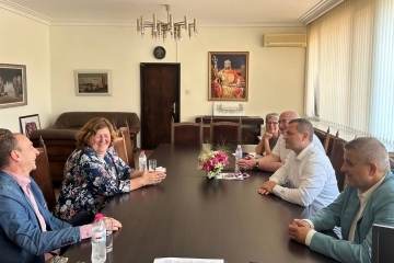 Кметът Пенчо Милков се срещна с популярния холивудски актьор Димитър Маринов