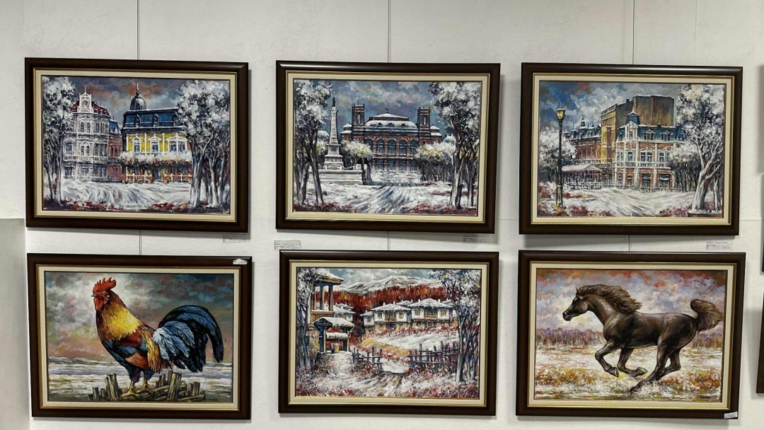 Пенчо Милков откри изложбата „Зимно настроение“ на Дружеството на русенските художници