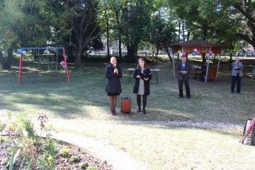 Зам.-кметът Наталия Кръстева откри нова зона за отдих и игра в Ново село