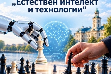 A robot takes a seat at the chessboard in the square in Ruse.